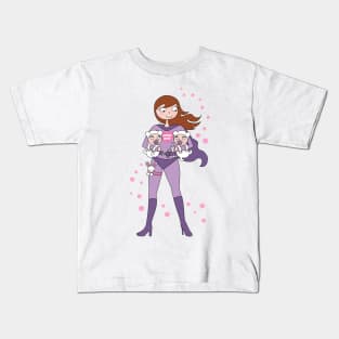 Supermom twins - brown hair Kids T-Shirt